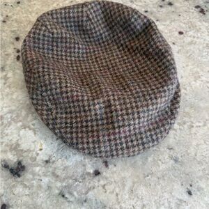 Stetson Men's Brown and Tan Houndstooth Cap size 6 3/4-6 7/8